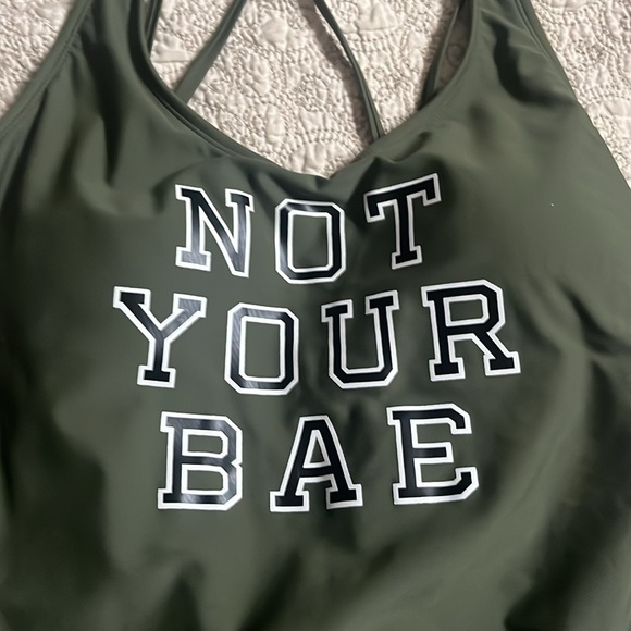 Army, green, bathing, suit, size extra large - Picture 2 of 4